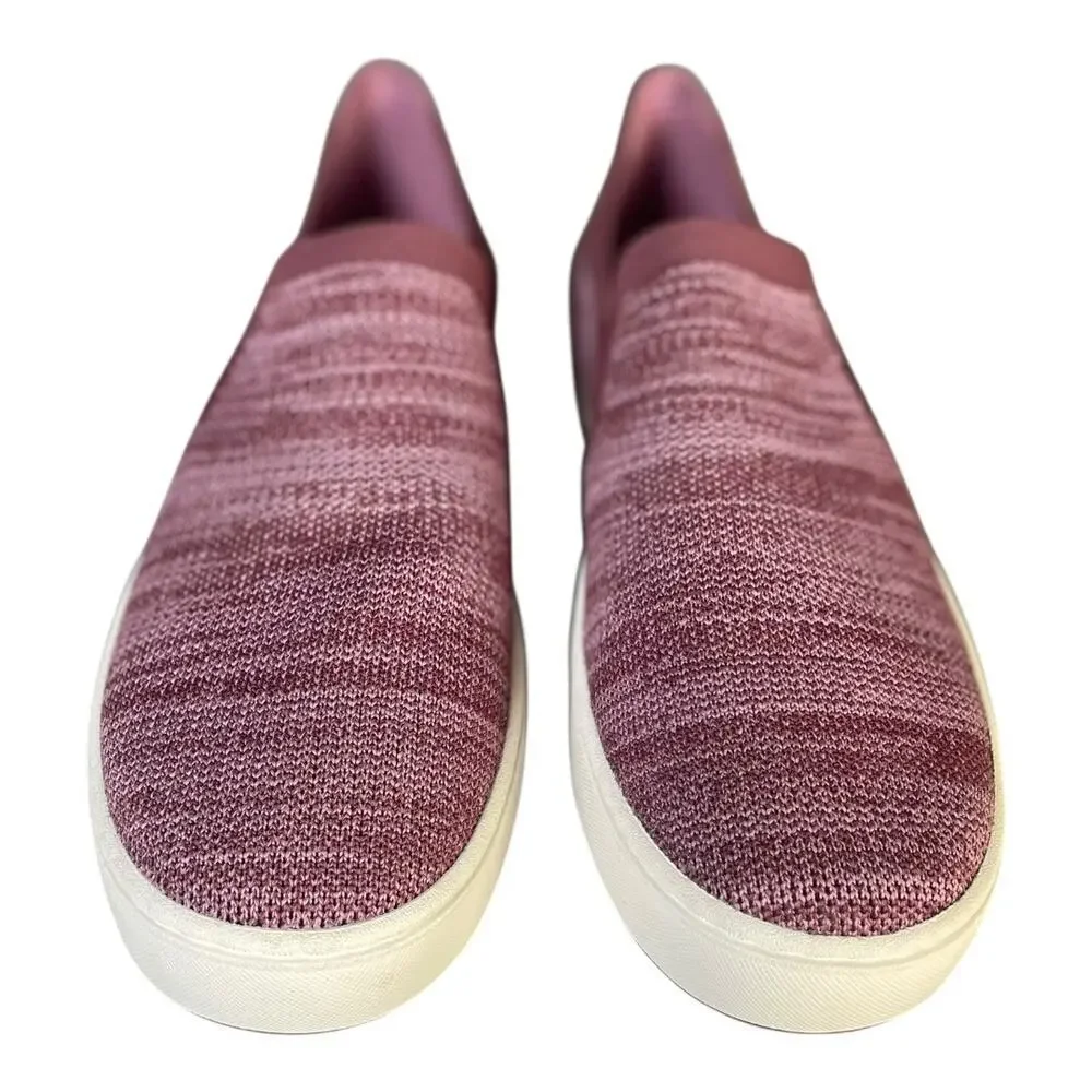 L.L. Bean Women’s Eco Bay Knit Mauve Slip On Sneakers Size-9M